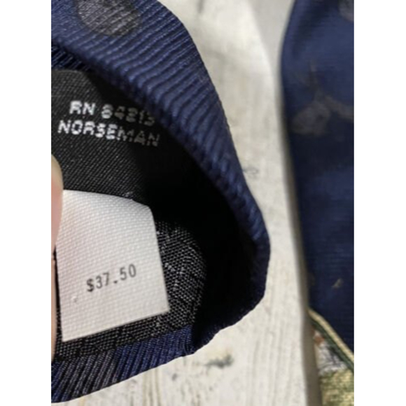 Vintage Golf Magazine Golf Print Neck Tie 100% Silk USA Made Golf Bag Club EUC - Picture 8 of 8